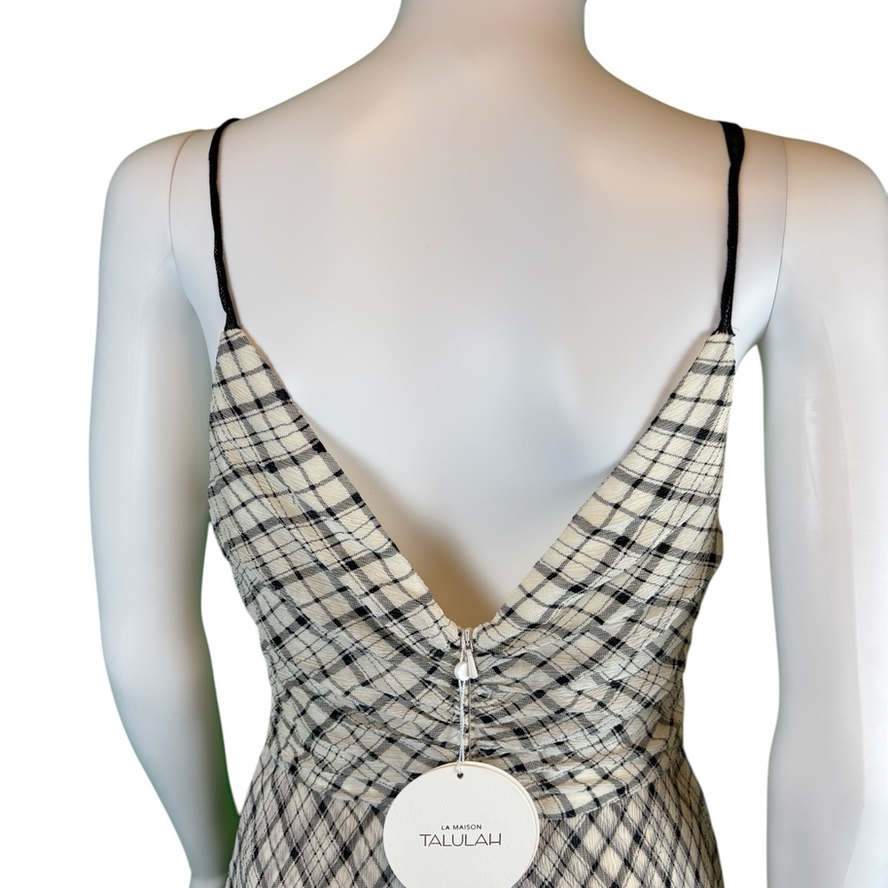 TALULAH La Maison Wild Heart Midi Dress Plaid NWT - Picture 7 of 9